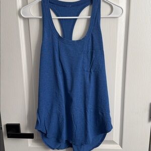 Blue Racerback Tank Top
